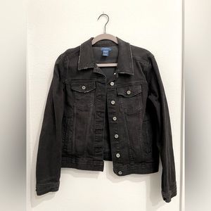 Arizona Black Distressed Jean Jacket